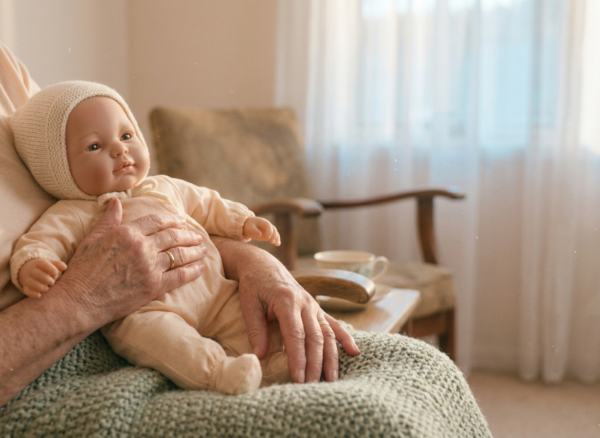 Doll therapy dementia care Australia Comfort doll for aged care and dementia care discussions in Australia