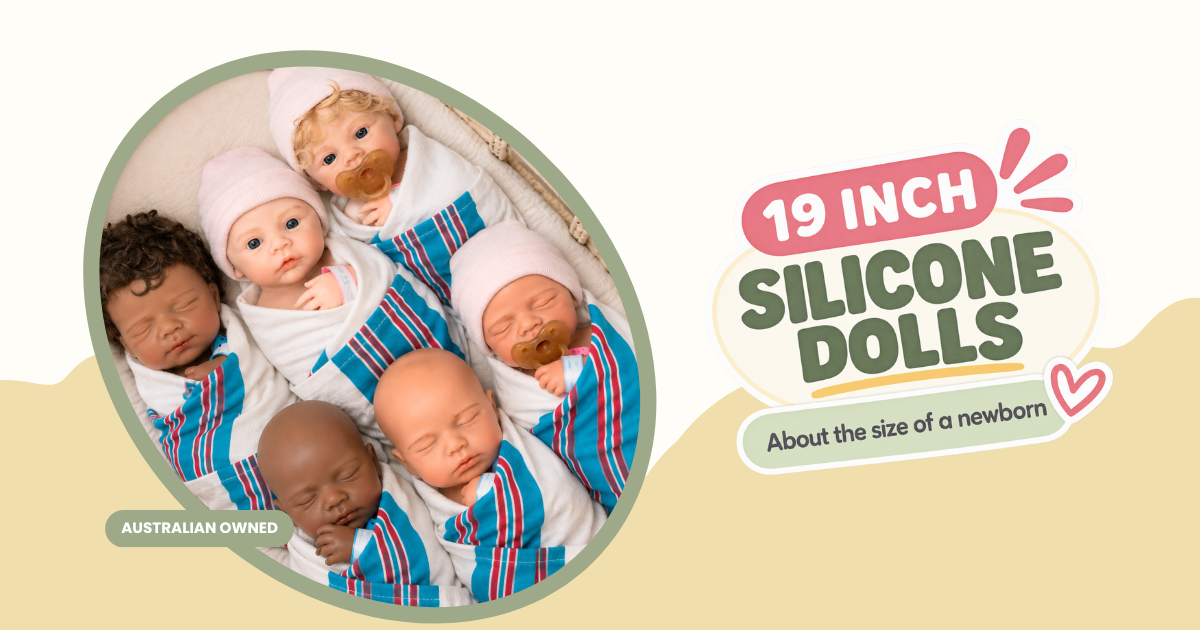 19 inch newborn-size silicone reborn dolls by Nurtura