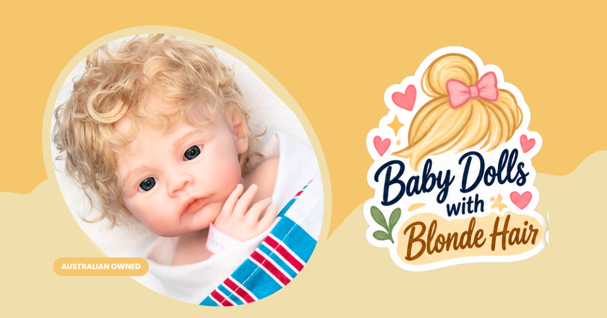 Silicone reborn dolls with blonde hair by Nurtura
