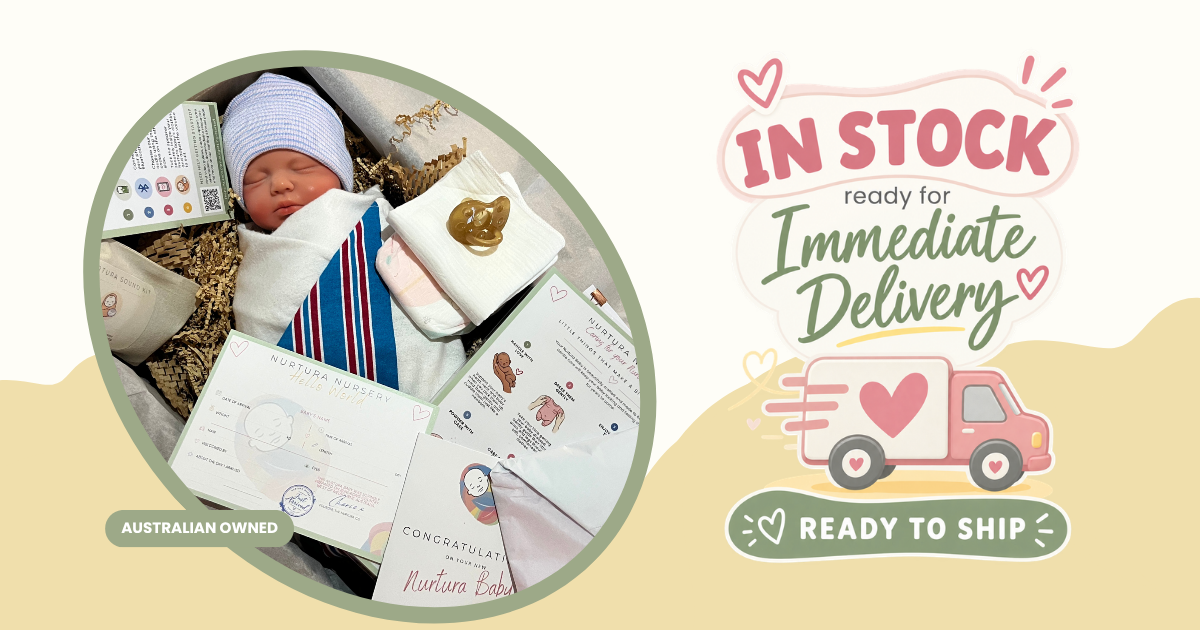 In stock Nurtura silicone reborn dolls ready for immediate delivery in Australia