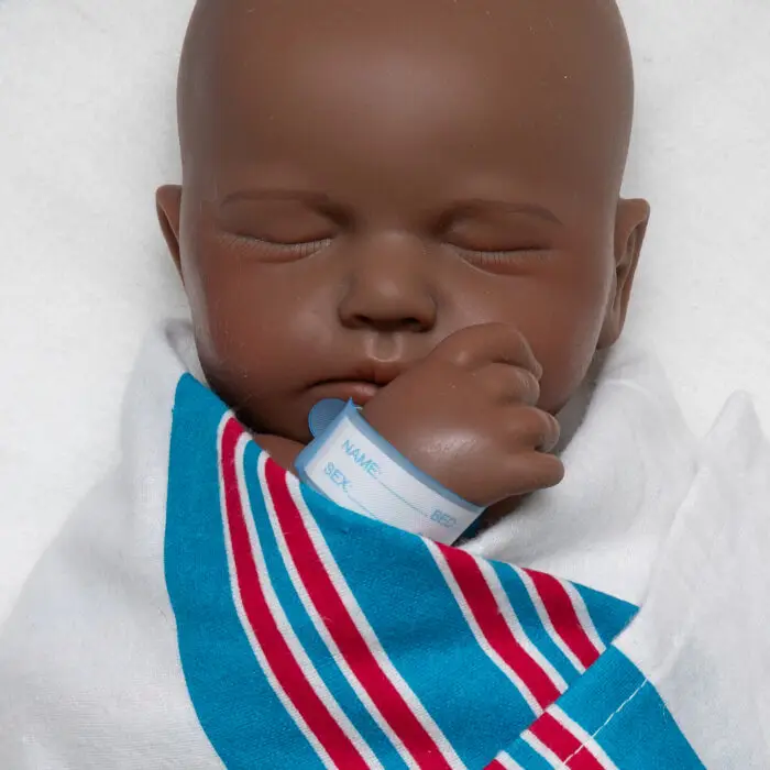 Dreamy Days boy full body silicone reborn doll Australia, realistic weighted silicone reborn baby, headshot beanie image