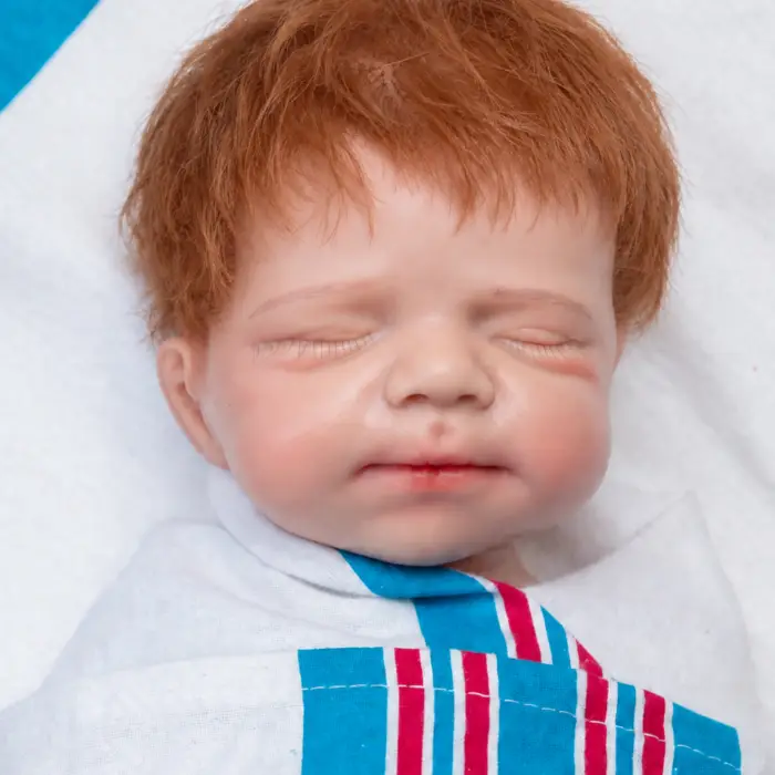 Drowsy Days Girl baby girl full body silicone reborn doll Australia, realistic weighted silicone reborn baby, headshot beanie image